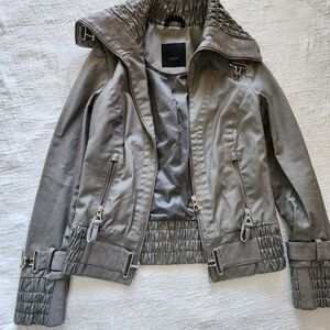 Rudsak Women's Gray Utility Zip Jacket